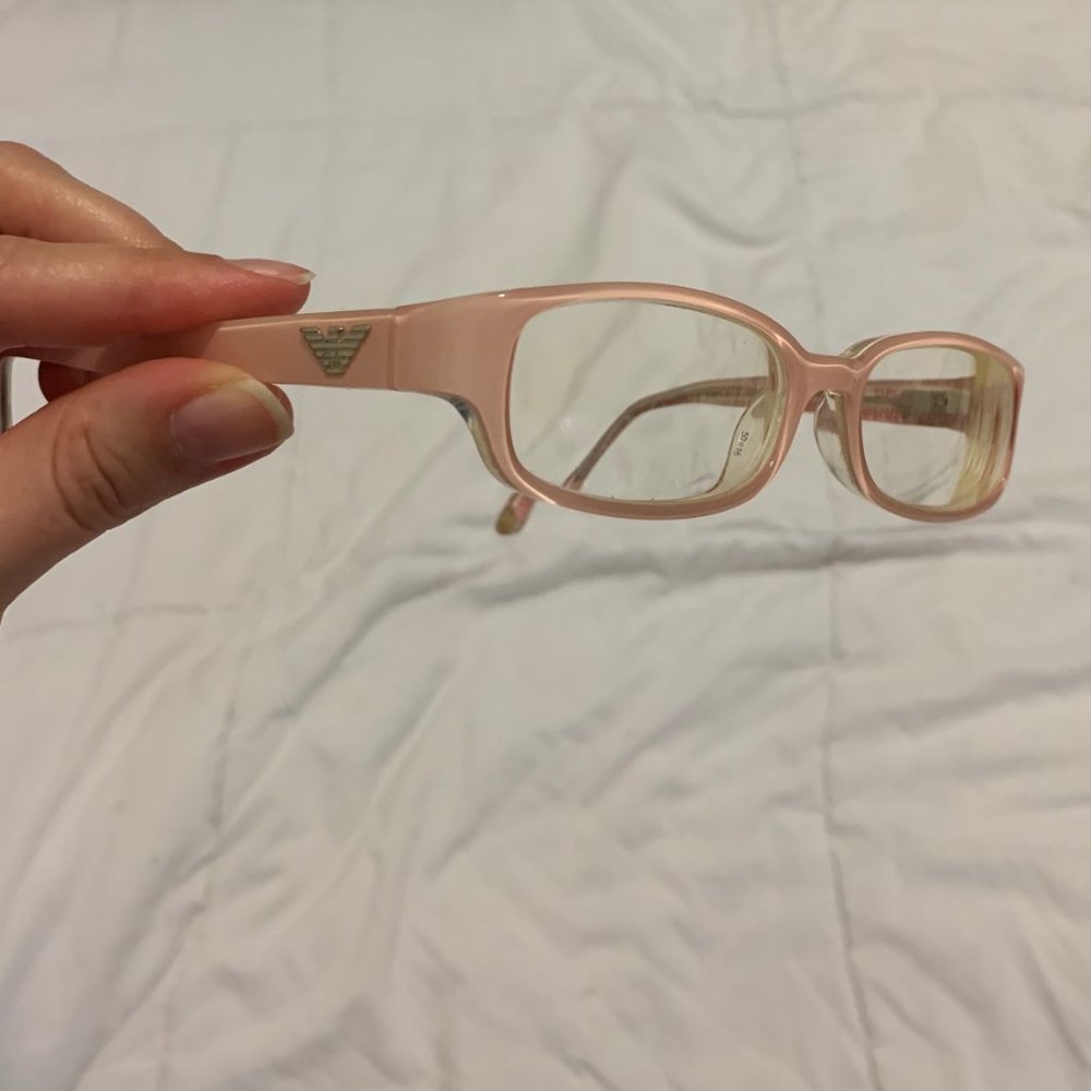 Emporio Armani Pale Pink Reading Glasses